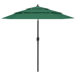 3-poziomowy-parasol-na-aluminiowym-slupku-zielony