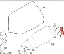 oryginalna-sruba-do-szyby-oem-933-do-harley-davidson-road-glide