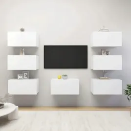 szafki-telewizyjne-7-szt-biale-305x30x60-cm