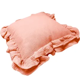 poszewka-40x40-na-jaska-100percent-delikatna-bawelna-muslin-z-falbanka-losos