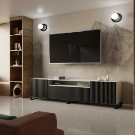 szafka-rtv-stojaca-noe-szerokosc-200-cm-bialy-czarny-ryflowany-front-trzy