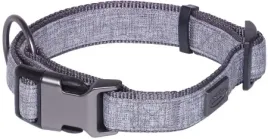 obroza-dla-psa-nobby-linen-deluxe-s-m-20mm-28-40cm-szara