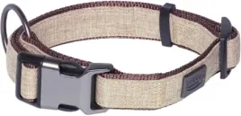 obroza-dla-psa-nobby-linen-deluxe-m-l-25mm-40-55cm-brazowa