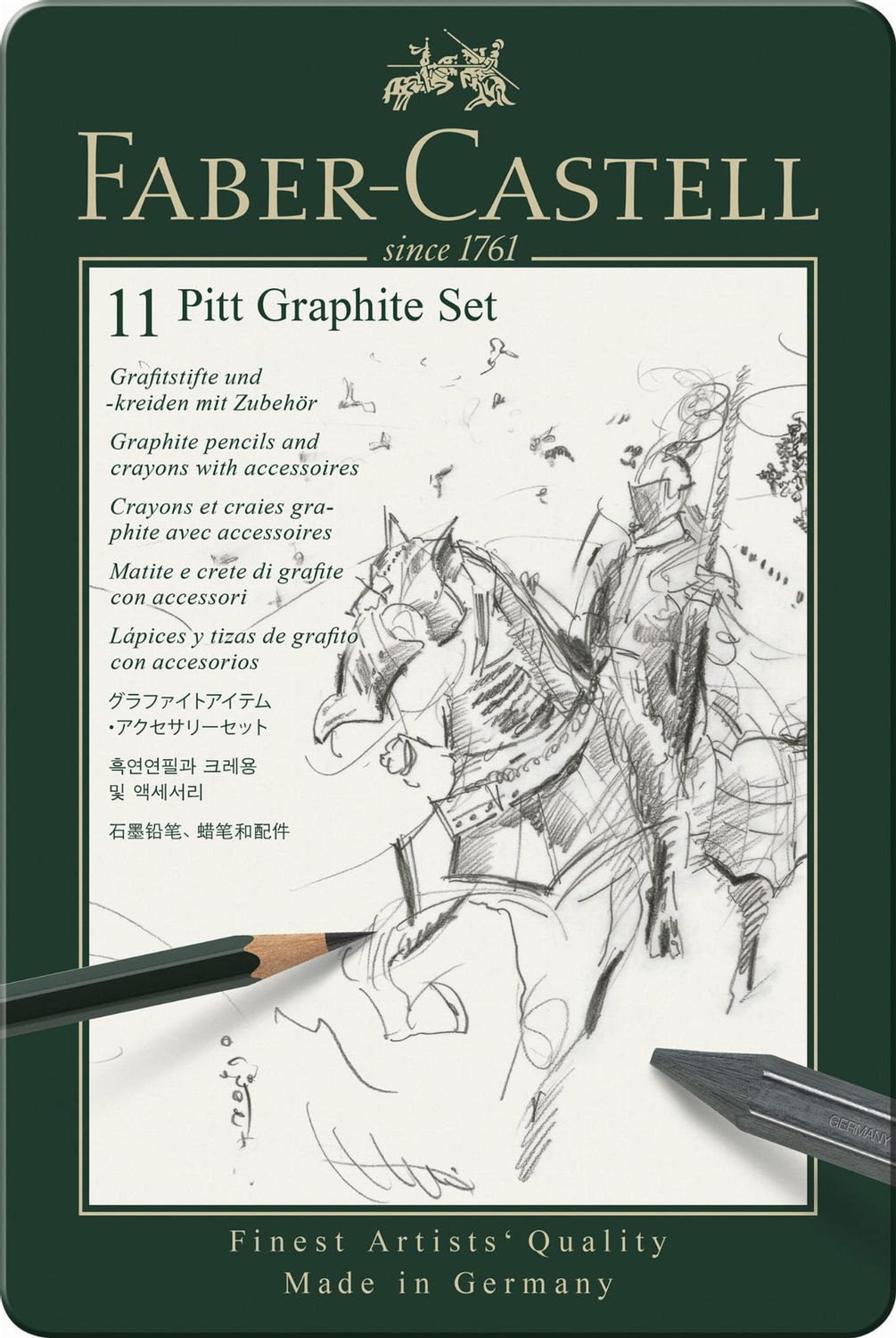 FABER-CASTELL Zestaw ołówków i grafitów Pitt MAŁY