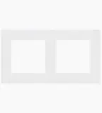 s55-tr2-111-ramka-2-krotna-line-bialy-mat