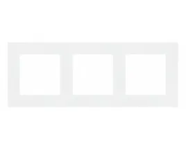 s55-tr3-111-ramka-3-krotna-line-bialy-mat