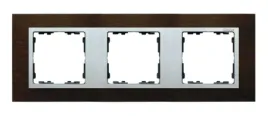s82-ramka-3x-drewno-wenge-aluminium-mat