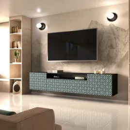 szafka-rtv-wiszaca-cali-szerokosc-200-cm-czarny-zielony-labrador-ryflowan