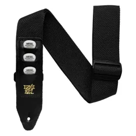 pasek-do-gitary-98-180-cm-ernie-ball-4039-czarny-pojemnik-na-kostki
