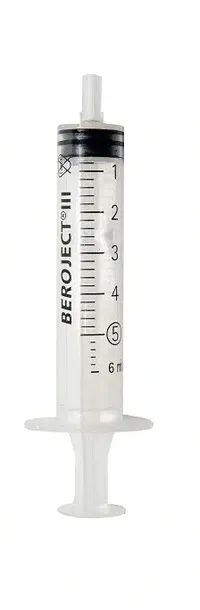 STRZYKAWKI 3 CZĘŚCIOWE INIEKCYJNE LUER 5ml 100szt. BEROJECT III KDM