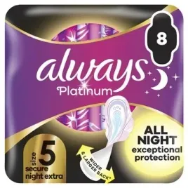 always-platinum-podpaski-ze-skrzydelkami-secure-night-extra-8-szt