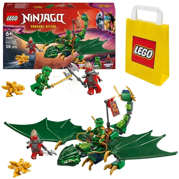 Klocki LEGO Ninjago Zielony leśny smok Lloyda (71829) Wielokolorowy