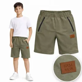 krotkie-spodenki-134-khaki-chlopiece-pik-pl-bawelniane-z-kieszeniami