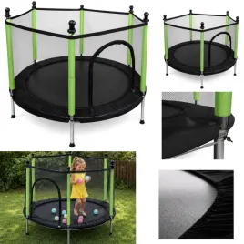 trampolina-do-domu-ogrodu-dla-dzieci-siatka-pilki-140cm-55inch-zielona
