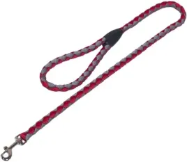 smycz-dla-psa-nobby-corda-l-xl-18mm-100m-czerwono-szara