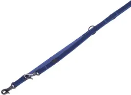 smycz-dla-psa-nobby-linen-deluxe-xs-s-16mm-200cm-niebieska