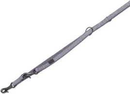 smycz-dla-psa-nobby-linen-deluxe-xs-s-16mm-200cm-szara
