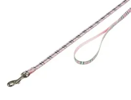 smycz-dla-psa-nobby-tartan-10mm-120m-rozowa