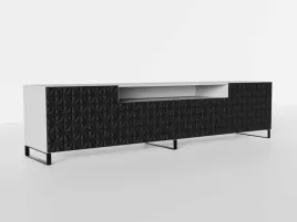 szafka-rtv-stojaca-cali-szerokosc-200-cm-bialy-czarny-ryflowany-front-kal