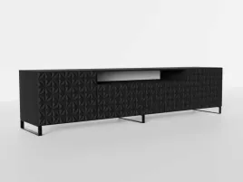 szafka-rtv-stojaca-cali-szerokosc-200-cm-czarna-ryflowany-front-kalejdoskop