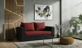 sofa-kanapa-rozkladana-2-os-beta-czerwono-czarna