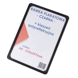 ramka-na-plakat-a4-czarna-czern-kieszen-zabezpieczajaca-plakatowa