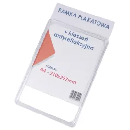 ramka-plakatowa-a4-przezroczysta-kieszen-u-antyrefleks-zestaw-sklep-pos
