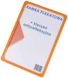 ramka-na-plakat-kieszen-zabezpieczajaca-plakatowa-pomaranczowa-a4