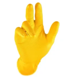 rekawice-nitrylowe-zolte-grippaz-xl-antyposlizgowe