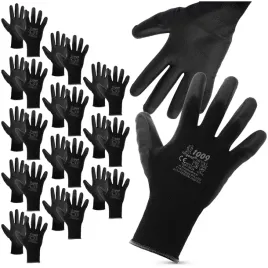 12x-rekawice-robocze-rekawiczki-cienkie-materialowe-wytrzymale-powlekane-xl