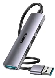 unitek-h1208c-hub-usb-a-4-porty-5-gbps-3x-480-mbps-aluminiowy-kompaktowy