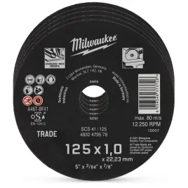 tarcza-125-x-10-x-2223-mm-milwaukee-5-szt-trade-inox-do-ciecia-metalu