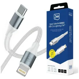 kabel-3mk-hyper-cable-n-series-usb-c-do-lightning-3m-pd-3-0-9v-3a-27w-bial