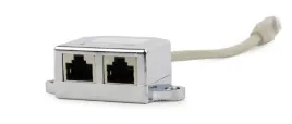 adapter-przejsciowka-rozdzielacz-gembird-lan-rj-45-2x-rj-45-ftp-15-cm-szary