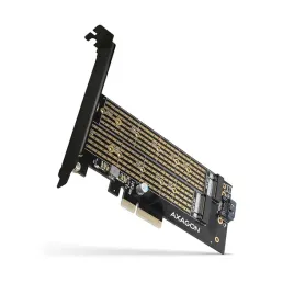 adapter-karta-axagon-pcem2-d-pcie-4-0-x4-2x-m-2-ssd-nvme-sata-low-profile