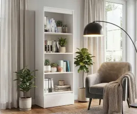 bialy-regal-biurowy-z-szuflada-65x183cm