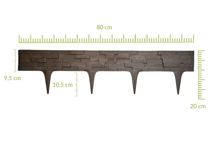 palisada-stone-80-cm-ciemny-braz