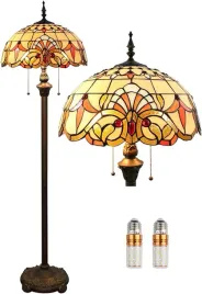 lampa-witrazowa-w-stylu-tiffany-podlogowa-wysokosc-165cm-zolta-wazka