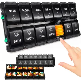 organizer-na-pigulki-xyz-14d-czarny-xl-dwa-razy-dziennie