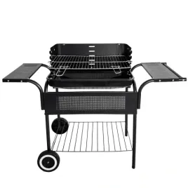 grill-ogrodowy-weglowy-metalowe-polki-regulacja-rusztu-kola