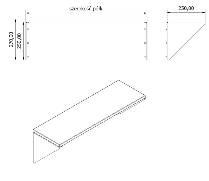 polka-loft-scienna-prosty-trojkat-dab-dziki-60-cm-wysokosc-mebla-25-cm