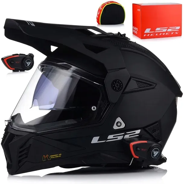 KASK MOTOCYKLOWY LS2 MX702 PIONEER ENDURO CROSS + INTERKOM VITO BLUETOOTH