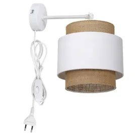 lampa-scienna-kinkiet-jutowy-warstwy-boho-wtyczka