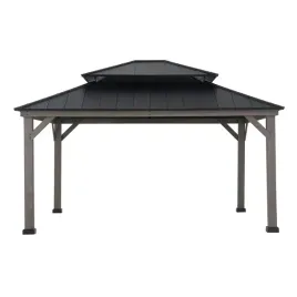 altana-ogrodowa-drewniana-4x45-pawilon-szara-dach-stal-ocynkowana