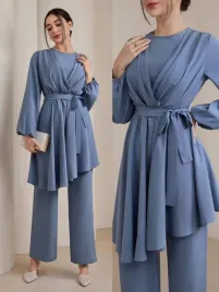 ec41104-shein-asymetryczna-bluzka-tunika-dlugi-rekaw-pasek-19-xl