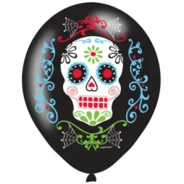 balon-gumowy-dia-de-los-muertos-skull-meksykanskie-6-szt-11-cali