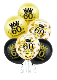balony-gumowe-60-lat-happy-birthday-zestaw-6-szt-mix-12-cali