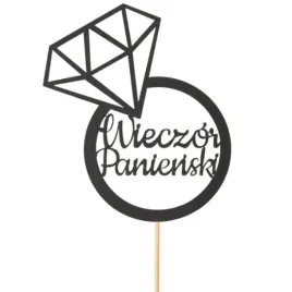 topper-papierowy-wieczor-panienski-diament-czarny-partycollection
