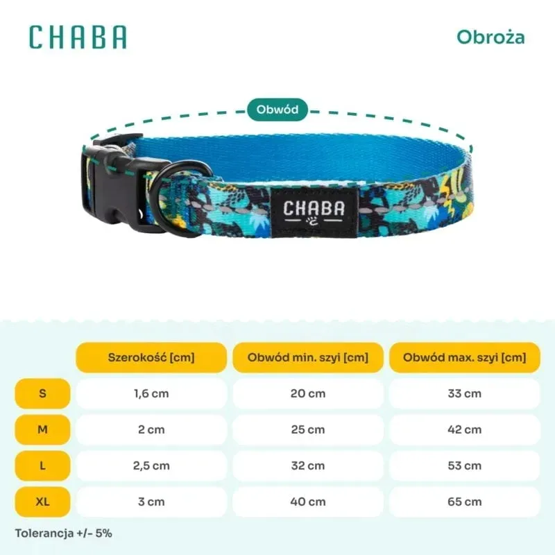 chaba-obroza-regulowana-carnival-m-25-42cm