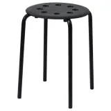 ikea-marius-stolek-taboret-czarny